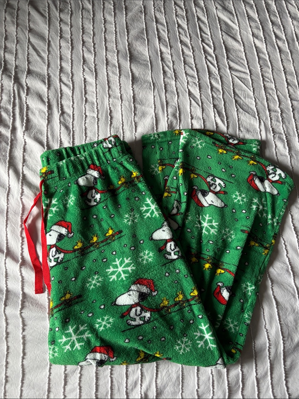 Green Snoopy Holiday Pajama Pants